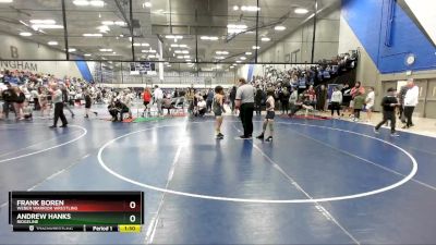 82 lbs Champ. Round 2 - Frank Boren, WEBER WARRIOR WRESTLING vs Andrew Hanks, Ridgeline