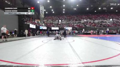 152 lbs Quarterfinal - Cannon Boren, Thermopolis Wrestling Club vs Cameron Cady, Rustler Wrestling