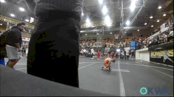 52 lbs Quarterfinal - Baylor Hackney, Newcastle Youth Wrestling vs Jordyn Keever, Norman North