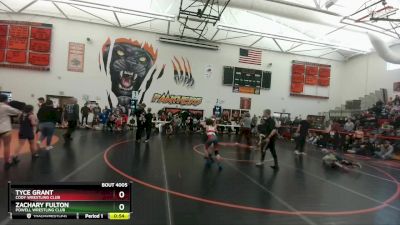 77 lbs Quarterfinal - Zachary Fulton, Powell Wrestling Club vs Tyce Grant, Cody Wrestling Club