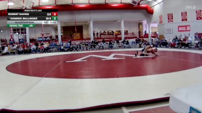 133 lbs Quarterfinal - Dominik Mallinder, Wisconsin-Whitewater vs Robert Davids, Olivet