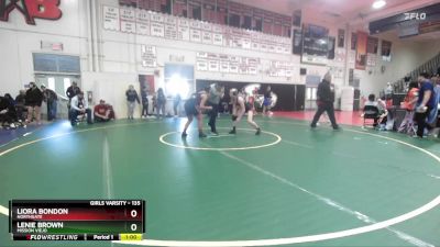 135 lbs Cons. Round 5 - Lenie Brown, Mission Viejo vs Liora Bondon, Northgate