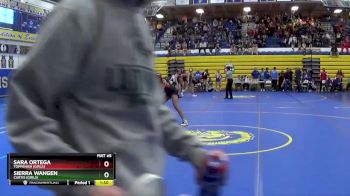 130 lbs Champ. Round 2 - Sara Ortega, Toppenish (Girls) vs Sierra Wangen, Curtis (Girls)