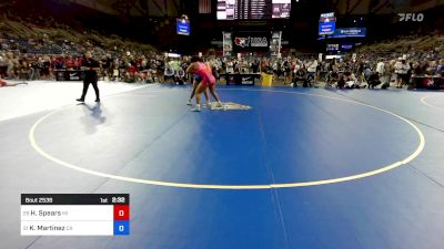 190 lbs Cons 32 #2 - Halle Spears, MI vs Katianna Martinez, CA