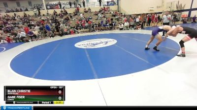 157 lbs Semifinal - Gabe Fiser, Loras vs Blain Christie, Wartburg
