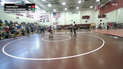 215 lbs Consi Of 4 - David Karlak, Terryville/Thomaston vs Christopher Robertson, Ledyard