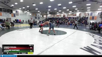 157 lbs Cons. Round 3 - Leonard Martinez, Franklin vs Joseph Molina, Ab Miller