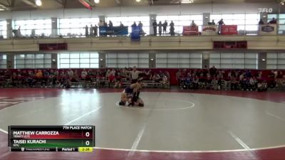 133 lbs 7th Place Match - Matthew Carrozza, Trinity (CT) vs Taisei Kurachi, NYU