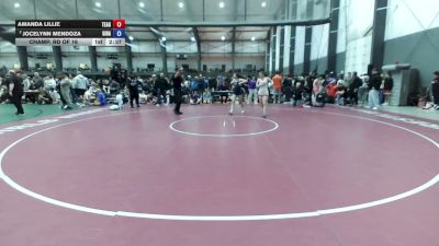 130 lbs Champ. Rd Of 16 - Amanda Lillie, Team Aggression vs Jocelynn Mendoza, Gilroy Hawks