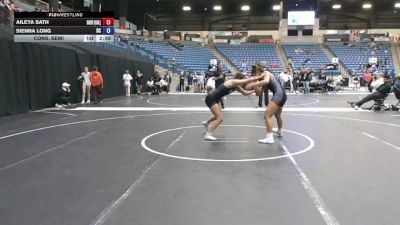 131 lbs Cons. Semi - Aileya Sath, Baker University vs Sienna Long, Doane