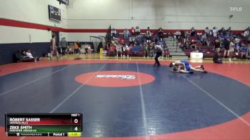 120 lbs Quarterfinal - Zeke Smith, Mortimer Jordan HS vs Robert Sasser, Vestavia Hills