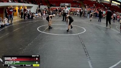 52 lbs Quarterfinal - Daniel Soto, Unattached vs Spencer Clark, Rising Kingz