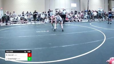 99 lbs Rr Rnd 1 - Mavrik Harrell, Lawc vs Jantz Greenhalgh, Carbon WC