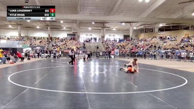 AA 150 lbs Cons. Semi - Kyle Hogg, Bradley Central High School vs Luke Louzensky, Kirkwood High School