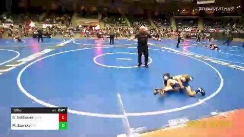 55 lbs Consi Of 16 #2 - Braden Dykhouse, Lowell WC vs Mason Ezersky, Hillsboro