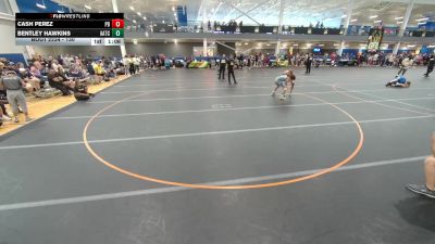 130 lbs Quarterfinal - Cash Perez, Unattached vs Bentley Hawkins, Unattached