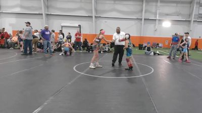 84 lbs Round 1 (6 Team) - Braelynn Stetler, Backyard Barbies vs Zoe Atwell, Girls With Grit