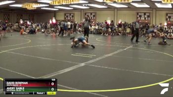 108 lbs Finals (8 Team) - David Bowman, Death Squad vs AVERY GABLE, Keystone Crush