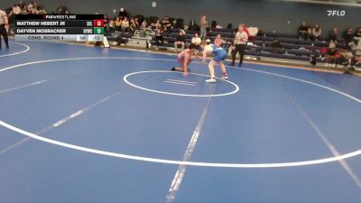 150 lbs Cons. Round 4 - Dayven Mosbacker, Bryan Youth Wrestling Club vs Matthew Hebert Jr, Self