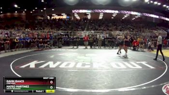 3A 175 lbs Champ. Round 1 - Gavin Isaacs, Lake Mary vs Mateo Martinez, South Broward