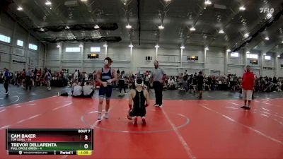 132 lbs Round 3 (6 Team) - Cam Baker, Top Level vs Trevor DellaPenta, Full Circle Green