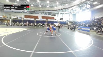 131 lbs Round 3 (3 Team) - Gregory Walpole, Long Beach Sr vs Zachary Gaura, Webster Schroeder High Sch