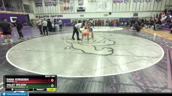 135 lbs Cons. Round 2 - Dana Yorgesen, Warden vs Haley Wilson, Flathead (Kalispell)