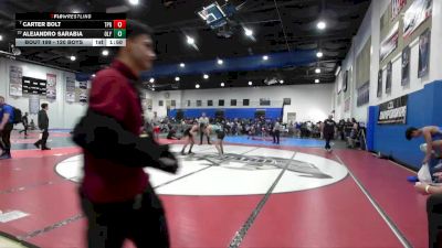 120 Boys Champ. Round 2 - Carter Bolt, Torrey Pines vs Alejandro Sarabia, Olympian