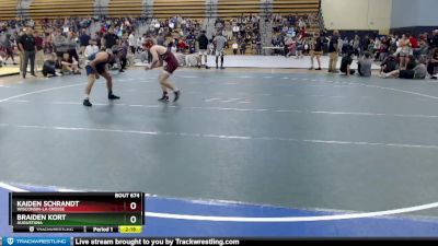 141 lbs Cons. Round 2 - Braiden Kort, Augustana vs Kaiden Schrandt, Wisconsin-La Crosse