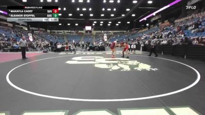 190 lbs Semifinal - Eleanor Stoffel, Hays Hs vs Makayla Cadet, Topeka - Highland Park HS