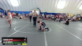 92 lbs Round 5 (8 Team) - Caleb Berger, Highland Hornets vs Connor Ahlin, Madison 212