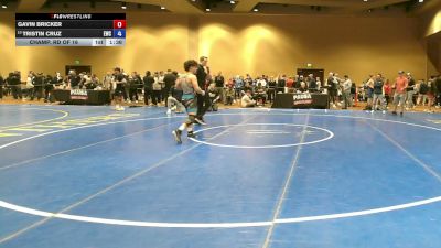 126 lbs Champ. Rd Of 16 - Gavin Bricker vs Tristin Cruz, Exodus Wrestling Club