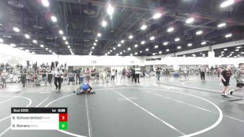 90 lbs Consolation - Braden Schwarzenbach, Mantanona TC vs Brody Romero, Wrestling Academy Of The Rockies