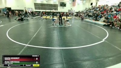 117-121 lbs Round 3 - Evan Dirvonas, Fort Collins vs Gavin Kendrot, Windsor