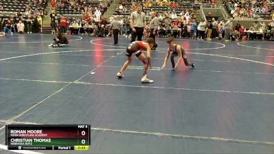 80 lbs Semifinal - Christian Thomas, Nebraska Boyz vs Roman Moore, Moen Wrestling Academy