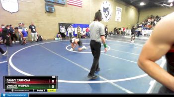 170 lbs Champ. Round 1 - Danny Carmona, Caruthers vs Dwight Weimer, Bakersfield