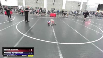 77 lbs Cons. Semi - Nathan Weltzin, Askren Wrestling Academy vs Antonio Montemurro, B.A.M. Training Center