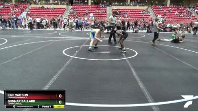 120 lbs Cons. Round 5 - Cire Watson, Team Of Hard Knox vs Gunnar Ballard, TEAM CENTRAL