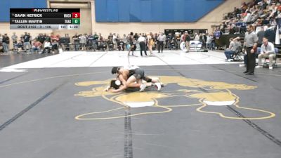 3 - 126 lbs Quarterfinal - Tallen Martin, Turner Ashby vs Gavin Hetrick, Warren County