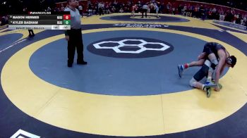 D3-113 lbs Cons. Round 2 - Mason Hermes, Mil. Edison vs Kyler Basham, Reed. Eastern