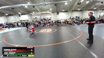 110 lbs Semifinal - Abby Vroman, Cheyenne Central vs Gionna Duran, Pueblo Central