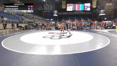 132 lbs Cons. Rd Of 64 - Jace Briquelet, AZ vs Carson Bassett, WI