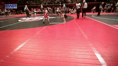 43 lbs Round Of 16 - Kayne Felix, Mannford Pirate Youth Wrestling vs Wylie Orr, Caney Valley Wrestling