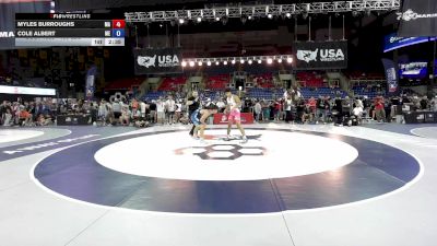 150 lbs Cons. Rd Of 128 - Myles Burroughs, MA vs Cole Albert, ME