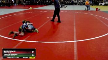 80 lbs Champ. Round 1 - Taylon Wright, Rochester Century vs Kayden Cash, Little Falls