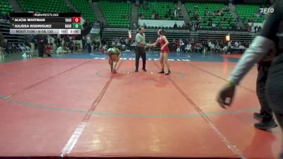 6-7A 132 3rd Place Match - Alicia Whitman, Thompson HS vs Julissa Rodriguez, Hazel Green HS