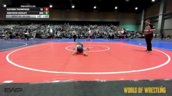 55 lbs Quarterfinal - Kayden Thompson, Tri State Hammers vs Greyson Bosley, American Dream