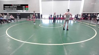 165 lbs Quarterfinal - Brady Ouellette, Noble vs Mason St. Peter, Caribou