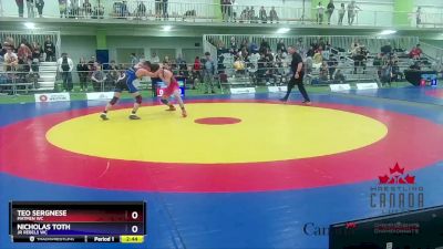 60kg Cons. Round 1 - Teo Sergnese, Matmen WC vs Nicholas Toth, Jr Rebels WC