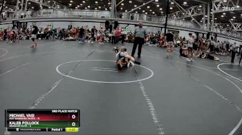 80 lbs Placement (4 Team) - Michael Vasi, Mat Warriors White vs Kaleb Pollock, Brawler Elite